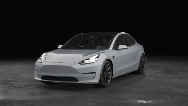 Tesla Model 3 Wrapped Mockup - 11