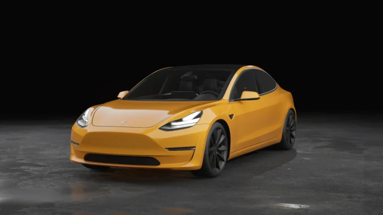 Tesla Model 3 Wrapped Mockup - 13