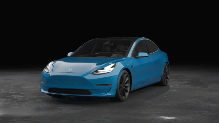 Tesla Model 3 Wrapped Mockup - 14