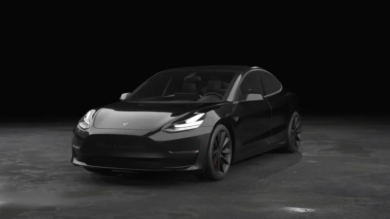 Tesla Model 3 Wrapped Mockup - 17