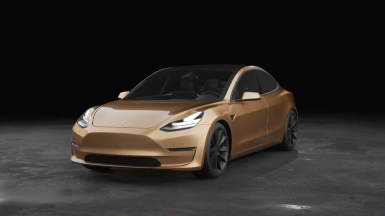 Tesla Model 3 Wrapped Mockup - 18