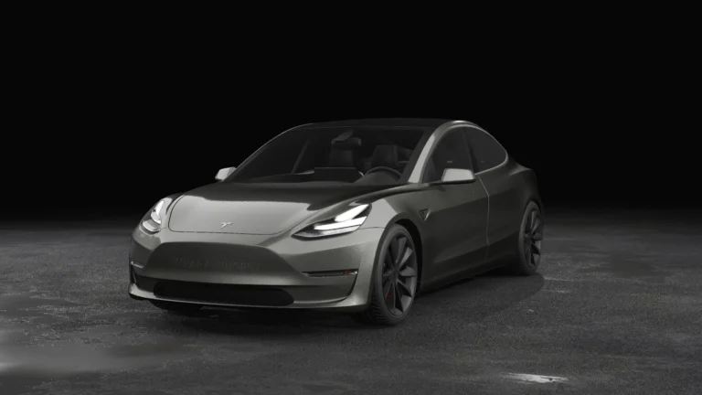 Tesla Model 3 Wrapped Mockup - 19