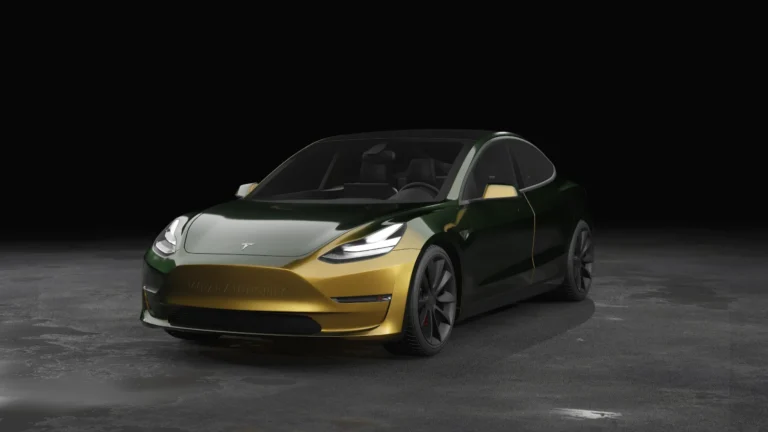 Tesla Model 3 Wrapped Mockup - 2