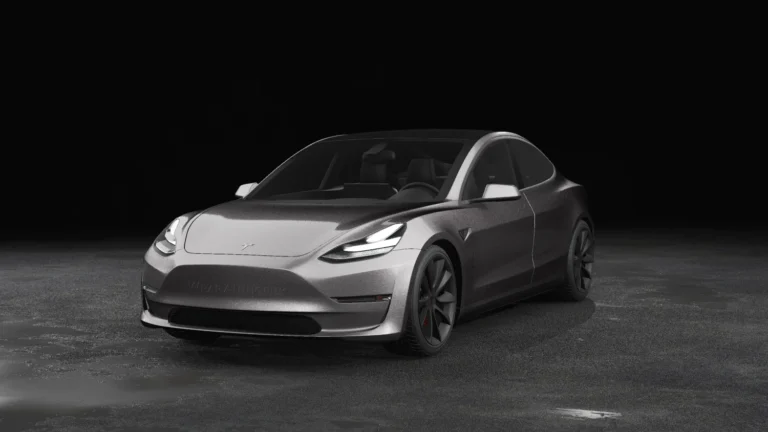Tesla Model 3 Wrapped Mockup - 21