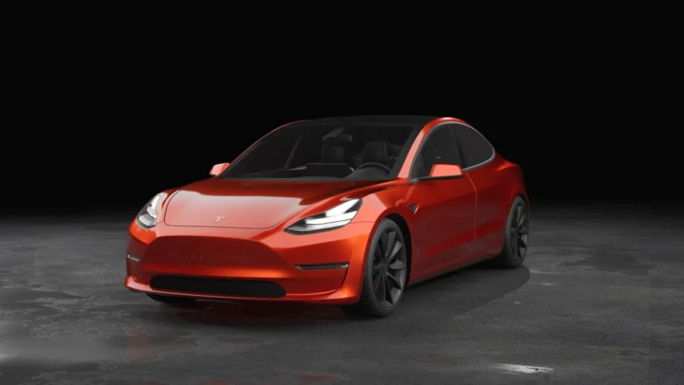 Tesla Model 3 Wrapped Mockup - 22