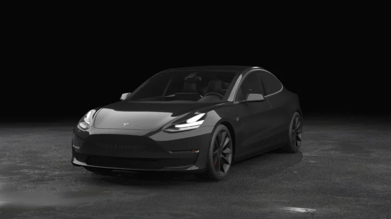 Tesla Model 3 Wrapped Mockup - 23