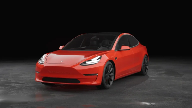 Tesla Model 3 Wrapped Mockup - 25