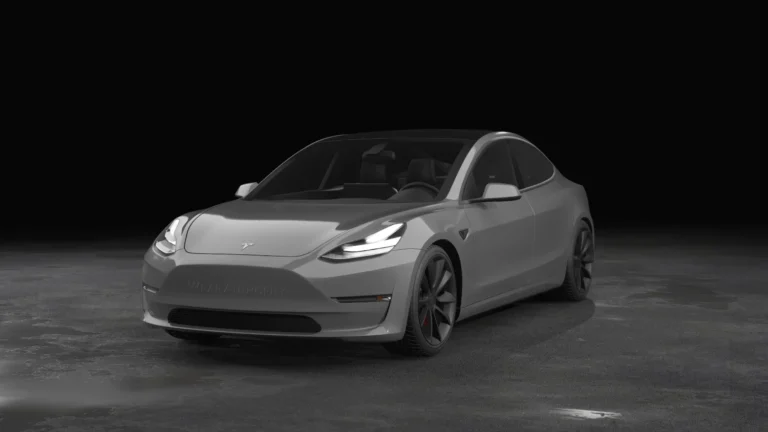 Tesla Model 3 Wrapped Mockup - 26