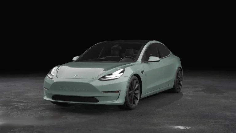 Tesla Model 3 Wrapped Mockup - 27