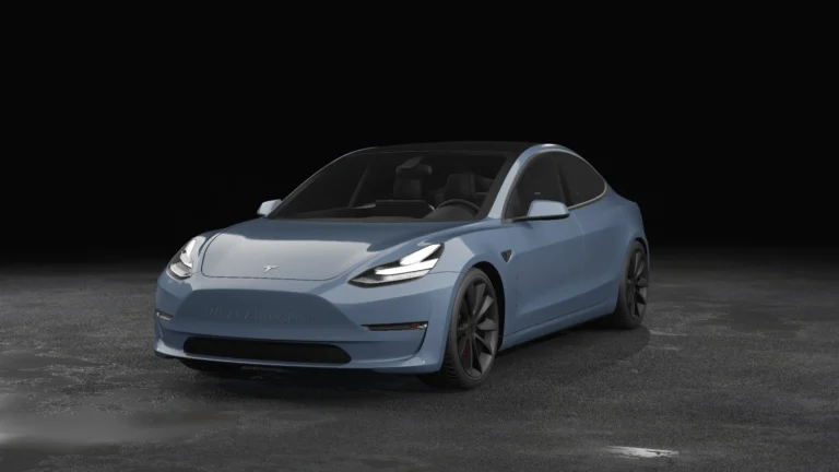 Tesla Model 3 Wrapped Mockup - 28