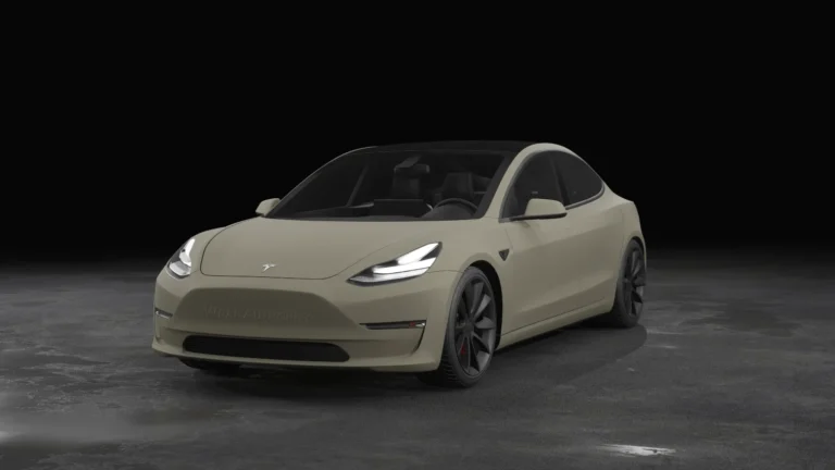 Tesla Model 3 Wrapped Mockup - 30