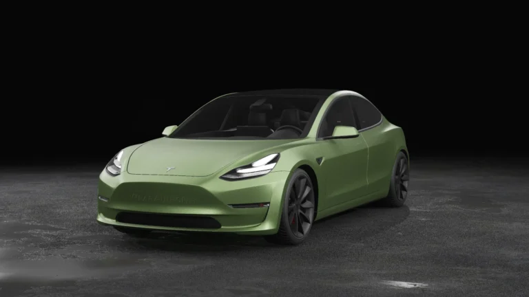 Tesla Model 3 Wrapped Mockup - 31