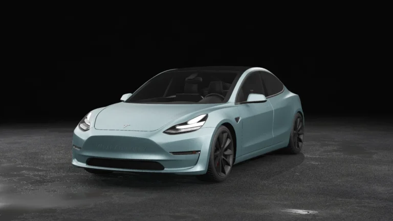 Tesla Model 3 Wrapped Mockup - 33