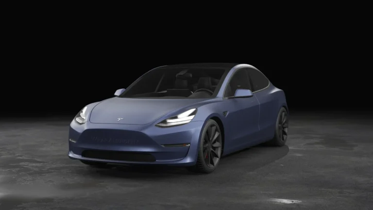 Tesla Model 3 Wrapped Mockup - 36