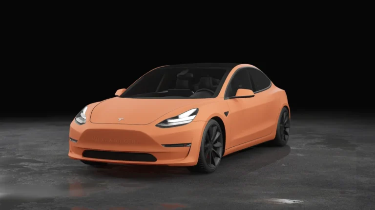 Tesla Model 3 Wrapped Mockup - 37
