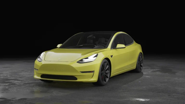 Tesla Model 3 Wrapped Mockup - 6