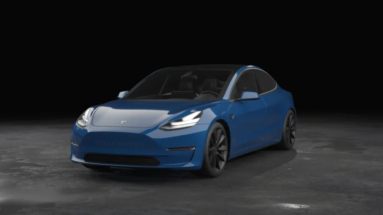 Tesla Model 3 Wrapped Mockup - 8